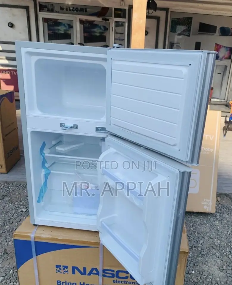 Order Classic Nasco Double Door Fridge(Nasf2-120)Silver.
