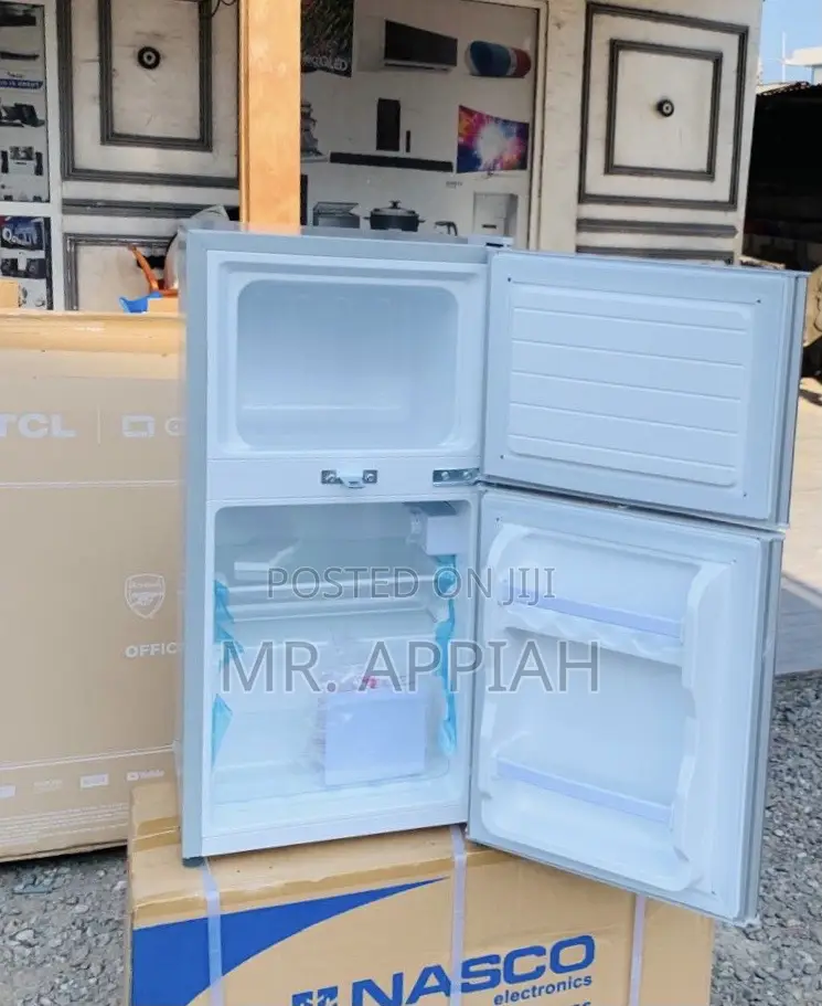 Reliable Nasco Nasf2-120 Double Door Fridge(Silver)90l