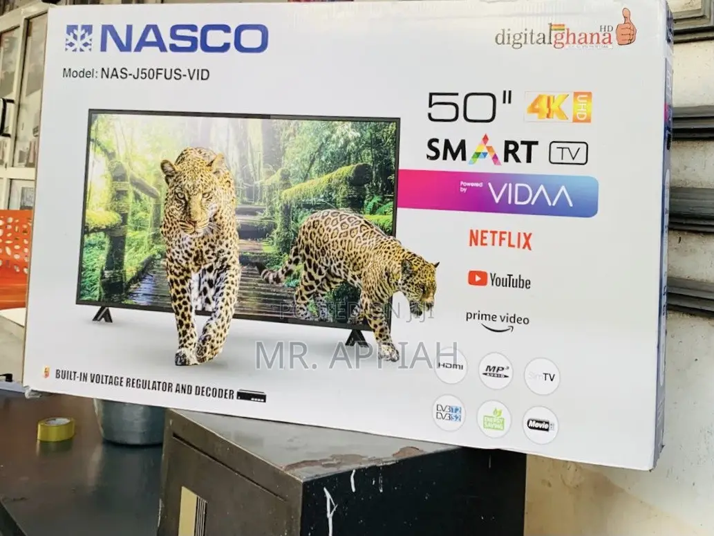 New Nasco 50” Full HD Digital Electric Television.