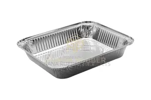 Aluminium Foil Food Containers + Lids (3200ml) (100pcs)