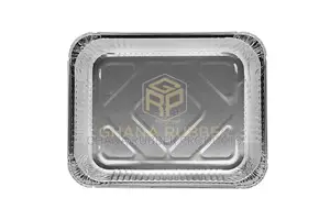 Aluminium Foil Food Containers + Lids (3200ml) (100pcs)