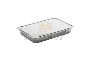 Aluminium Foil Food Containers + Lids (2000ml) (250pcs)