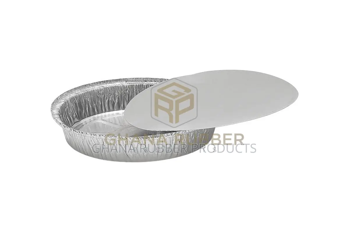 Aluminium Foil Food Containers+Lids Round (1380ml) (500pcs)