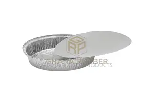 Aluminium Foil Food Containers+Lids Round (1380ml) (500pcs)