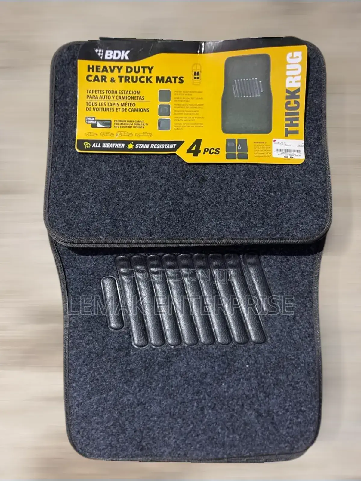 Heavy Duty Car and Truck Mat 4pics