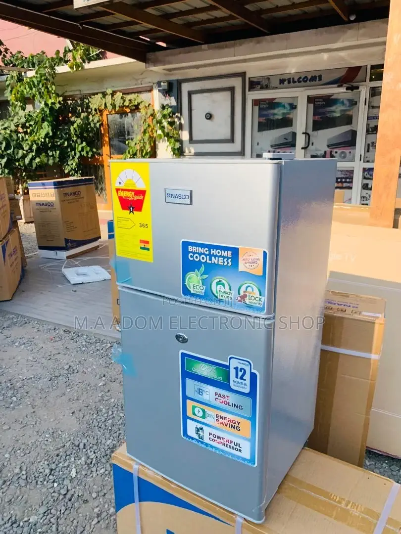 Adorable Nasco Nasf2-120 Top Freezer Fridge(Gray)90L.