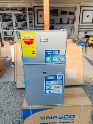 Energy Saving Nasco Nasf2-120 Top Freezer Fridge,Silver.
