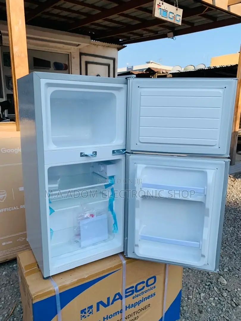 Order Affordable Nasco Nasf2-120 Top Freezer Fridge(Silver).
