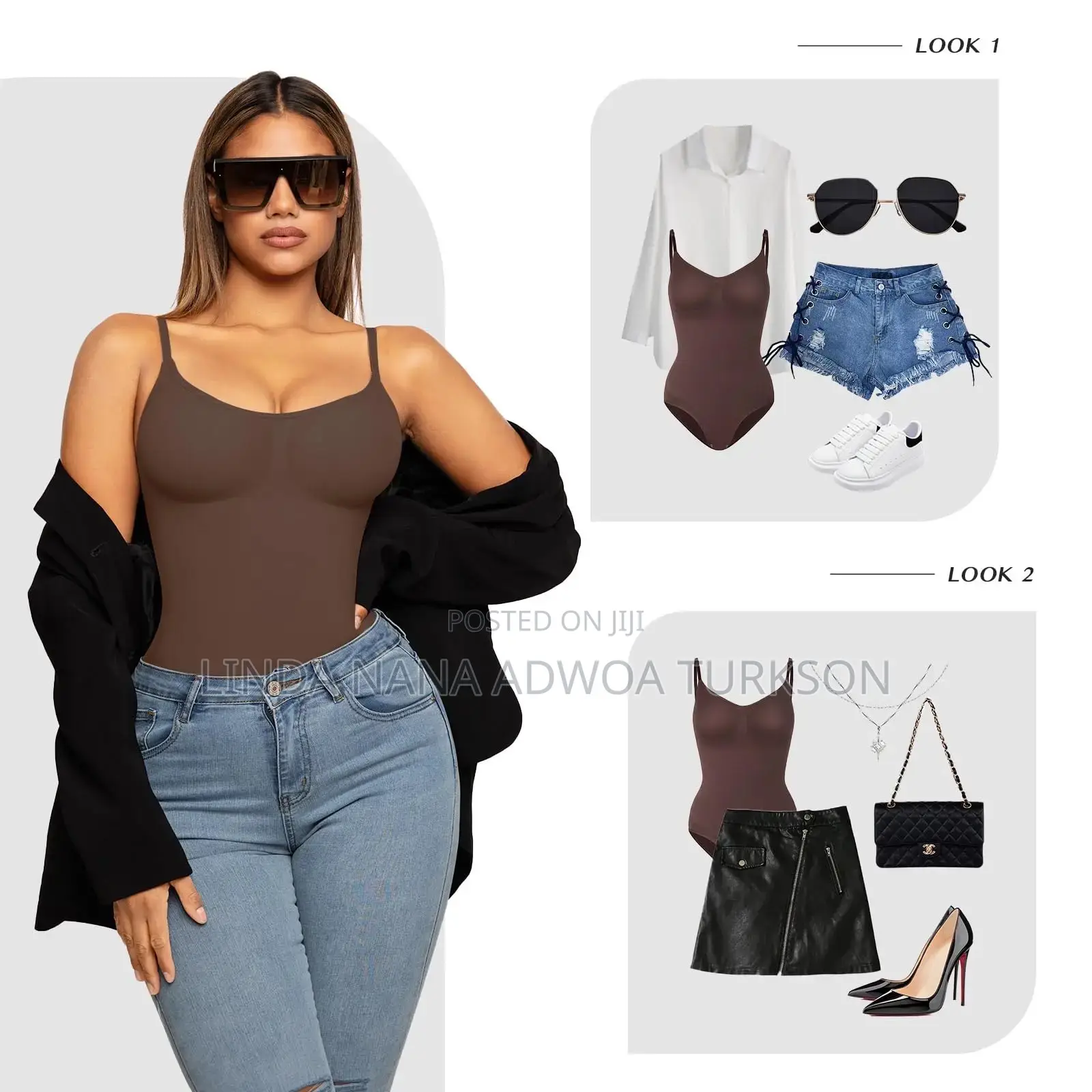 Body Suit Seamless Shape Wear With Low Back