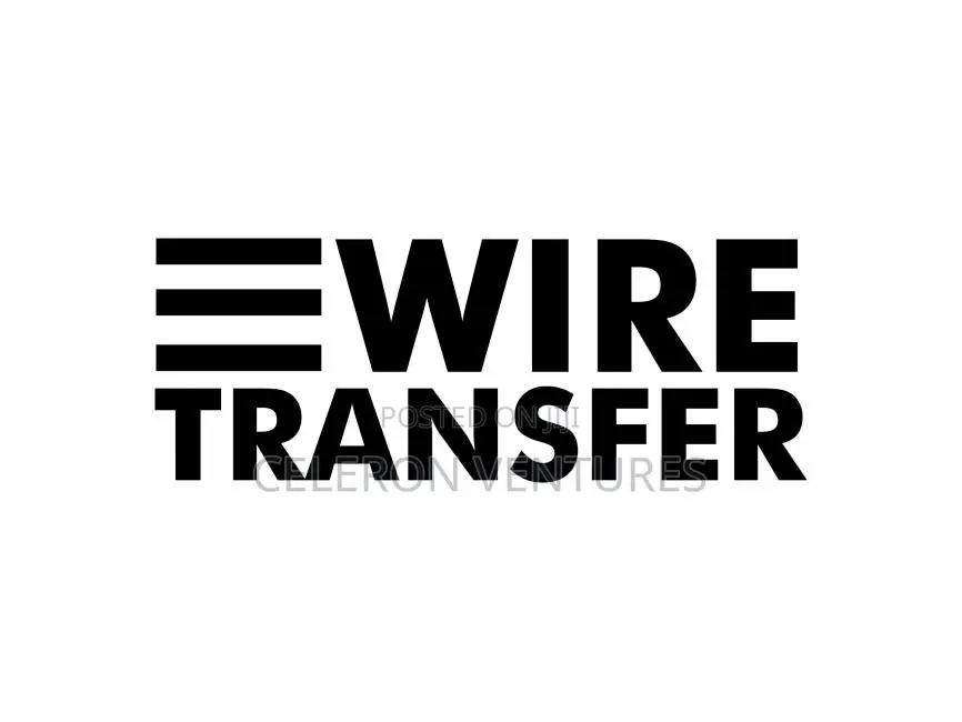 Wire Transfer Pickup Available.