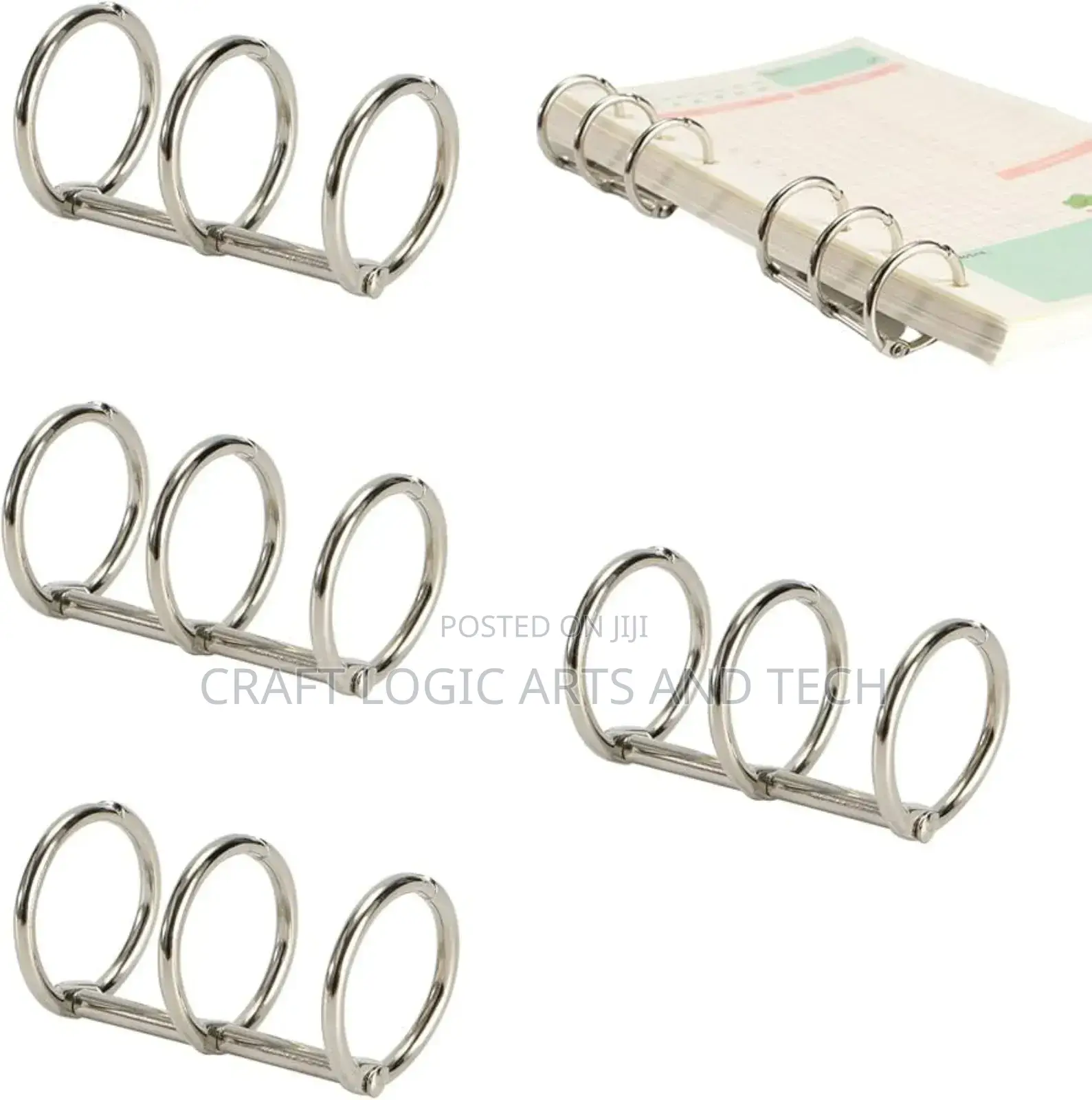 Resin Book Binders(2pcs) Epoxy Resin Book Binding Rings