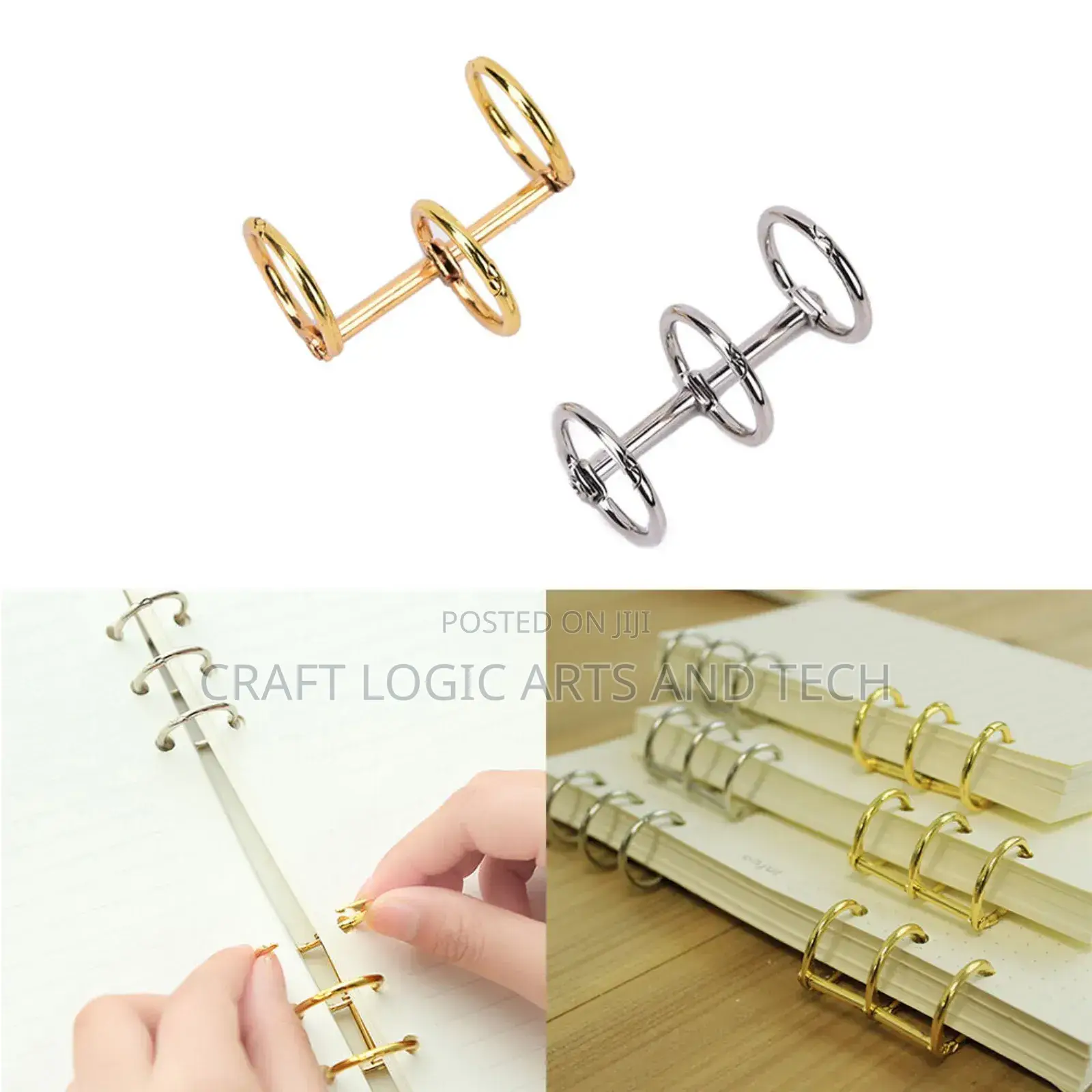 Resin Book Binders(2pcs) Epoxy Resin Book Binding Rings