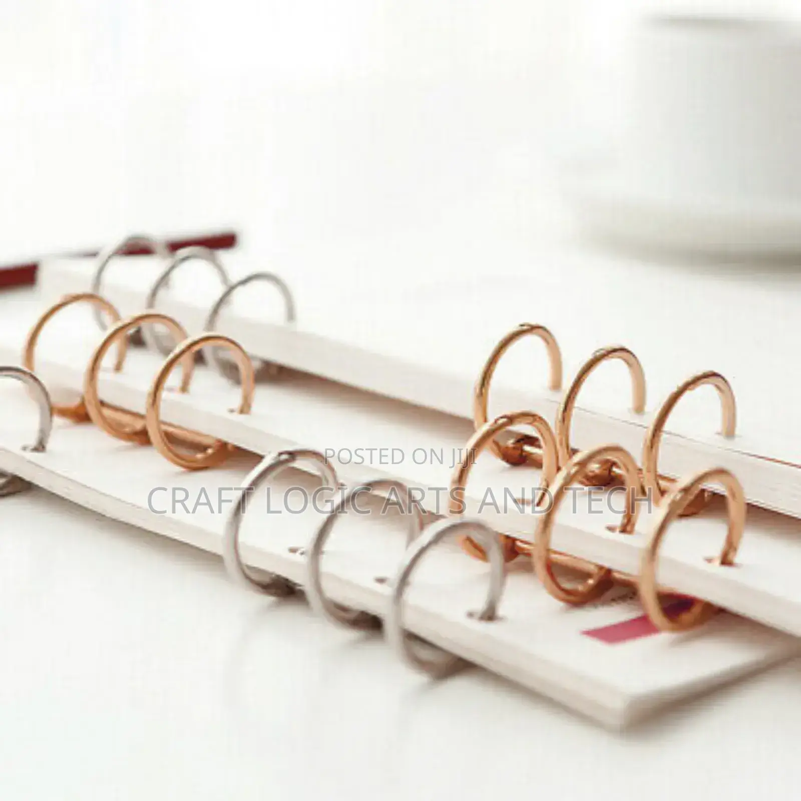 Resin Book Binders(2pcs) Epoxy Resin Book Binding Rings