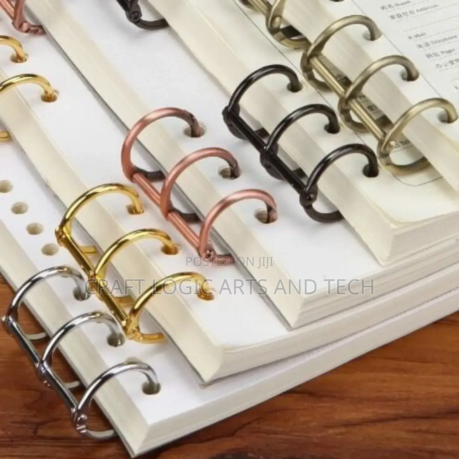 Resin Book Binders(2pcs) Epoxy Resin Book Binding Rings