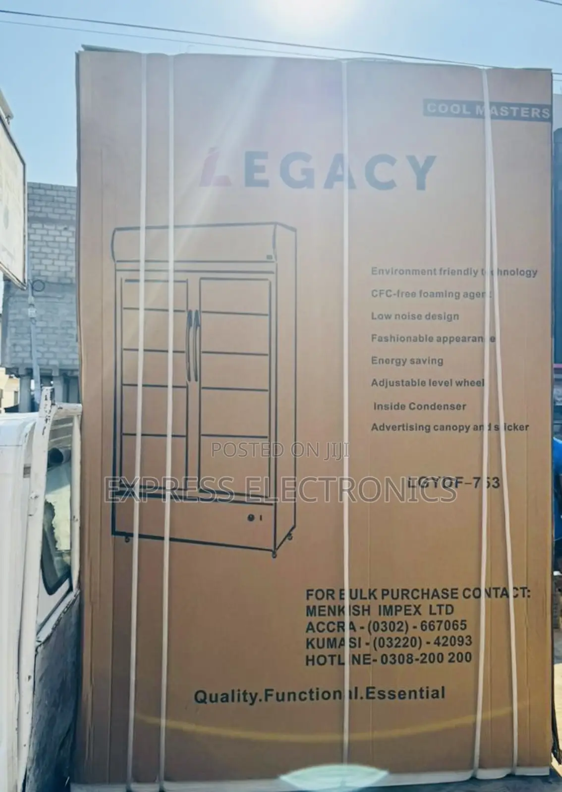 Zealous Sleek Display Fridge Legacy Double Door 750L