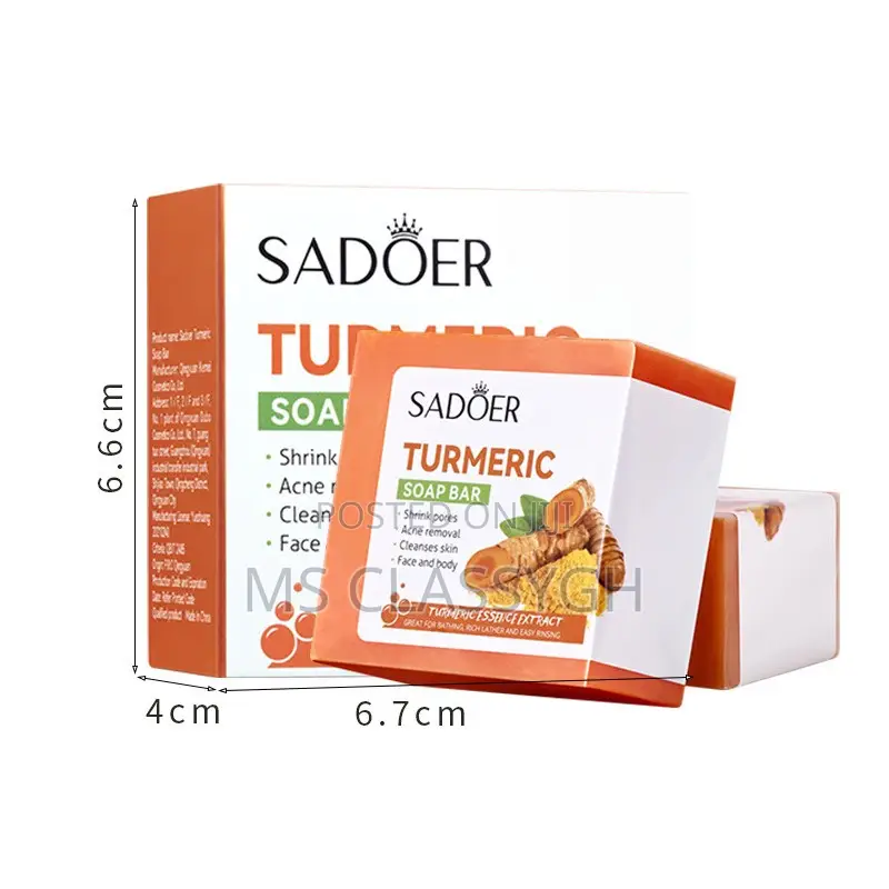 100g Turmeric Ginger Soap Anti Acne Skin Brighten Face Clean