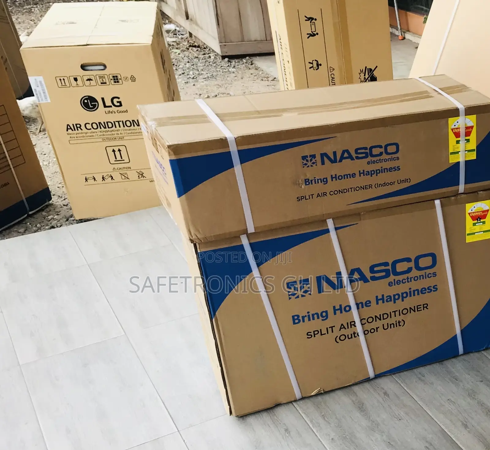 1.0 Horse Power Nasco Split Type White Non-Inverter AC