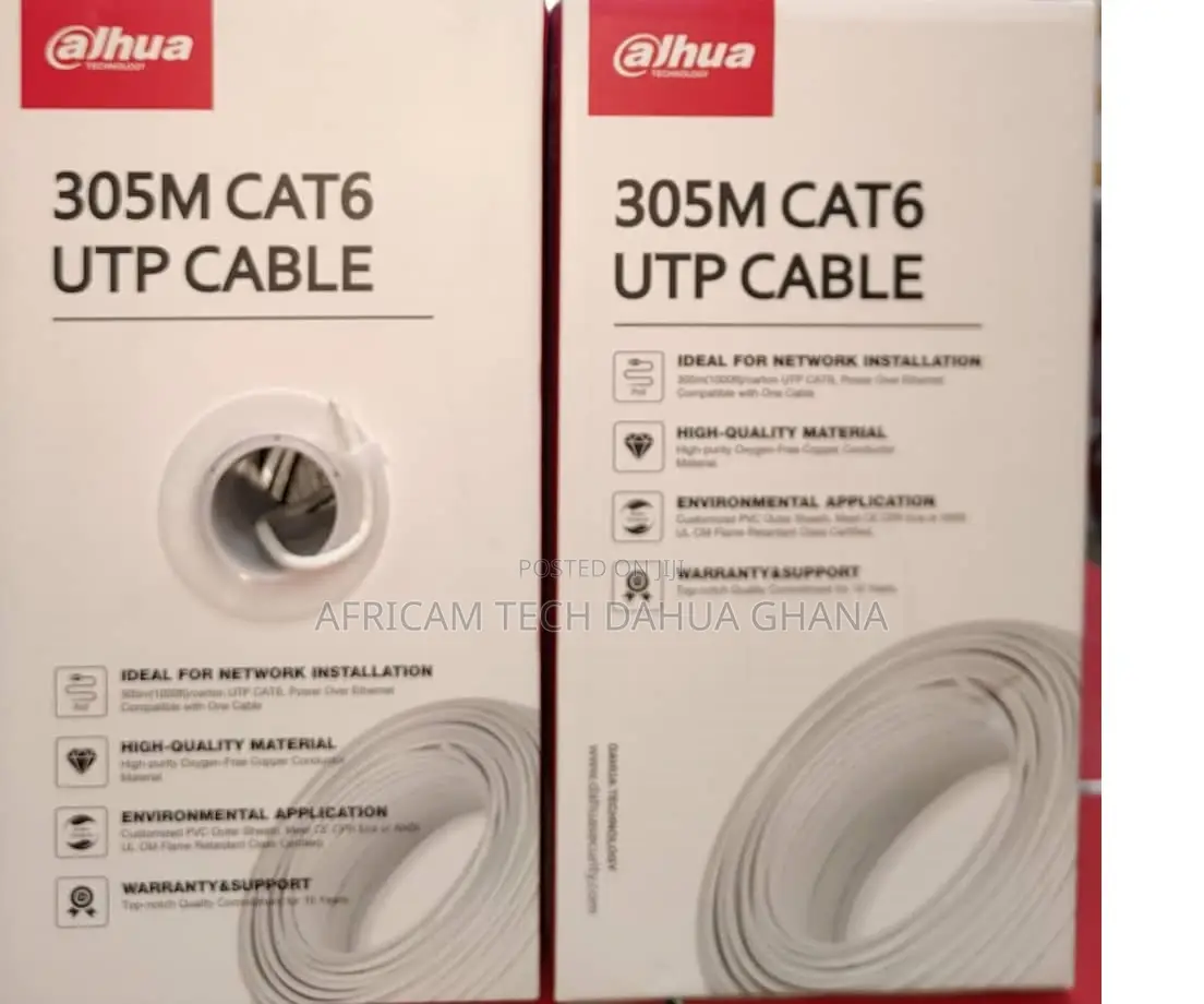 Dahua 305m Cat6 Utp Indoor Full Copper Cable