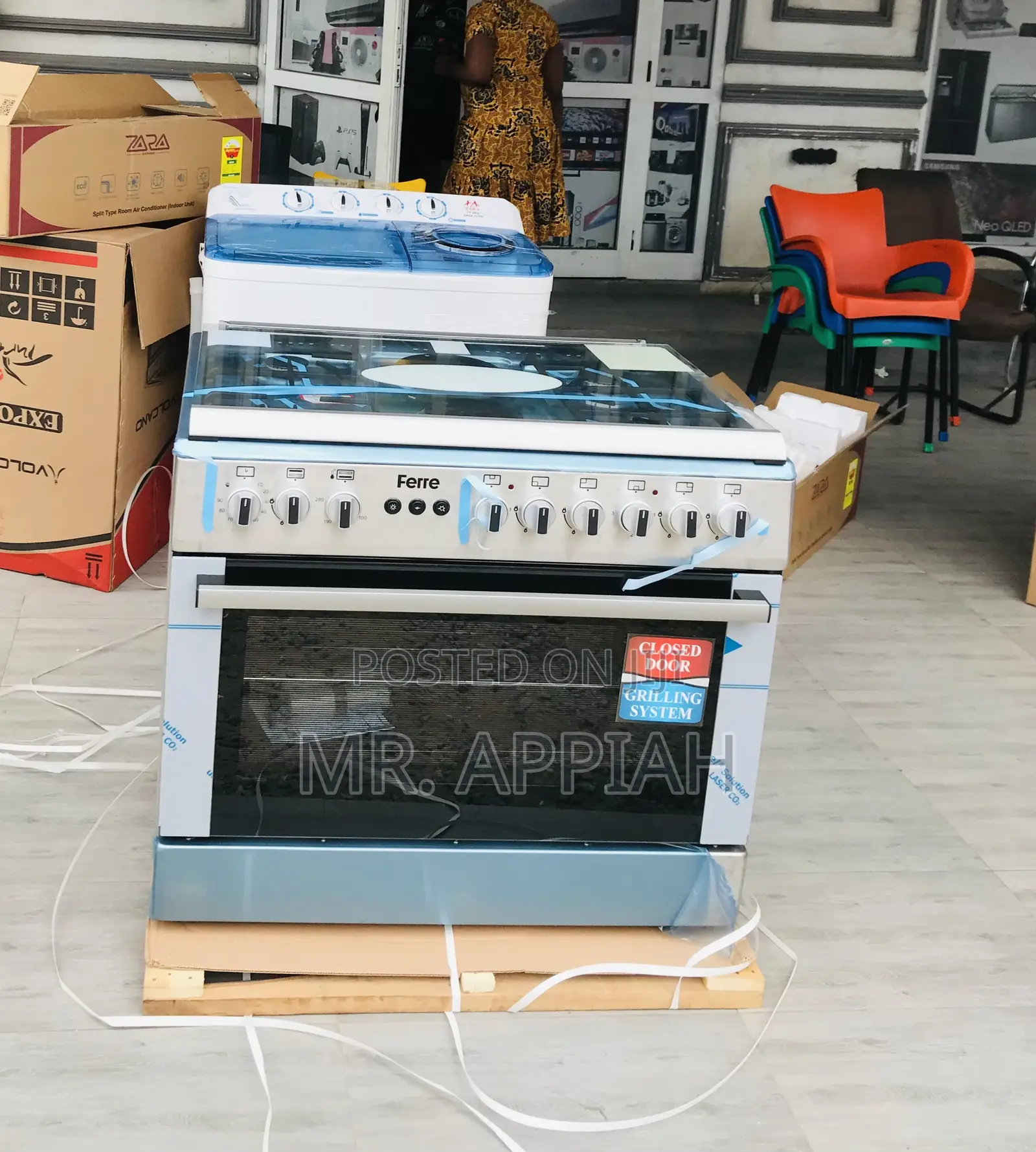 Order Authentic Ferre 5 Burner 60x90 Cm(Gray) 