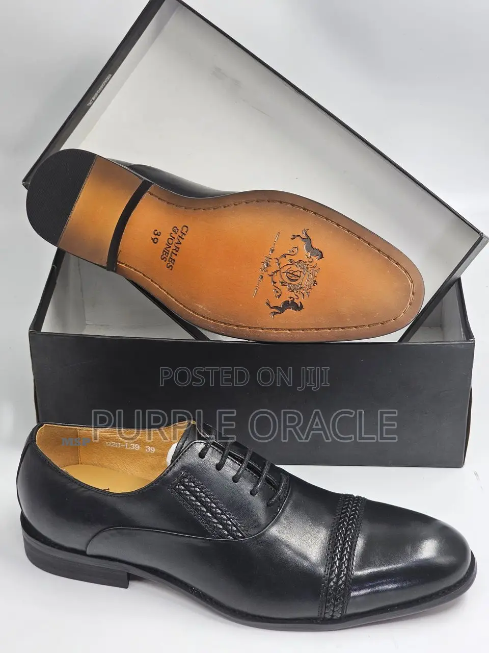 Charles and Jones Formal Black Shoes for Gentlemen