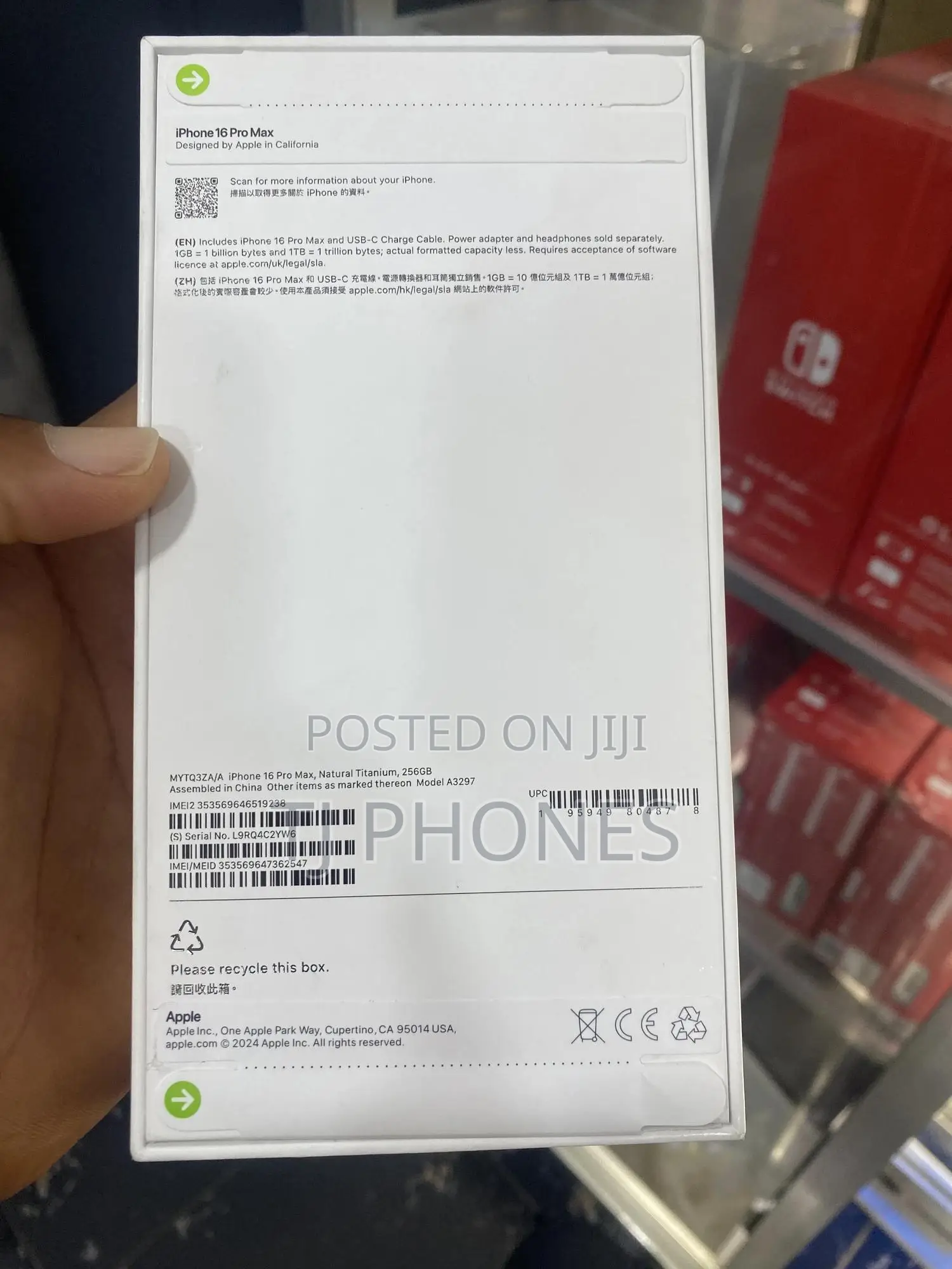 New Apple iPhone 16 Pro Max 256 GB Silver