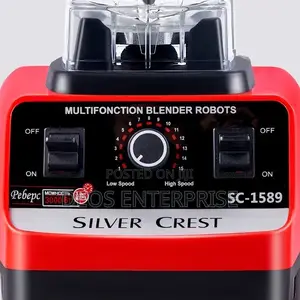 2 in 1 4500w Strong Power Silver Crest Double Cup Blender