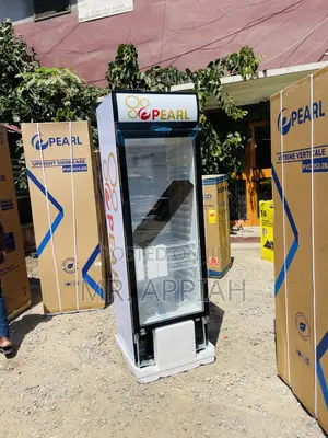 Brand New Pearl PVC 352 Single Door Display Fridge.