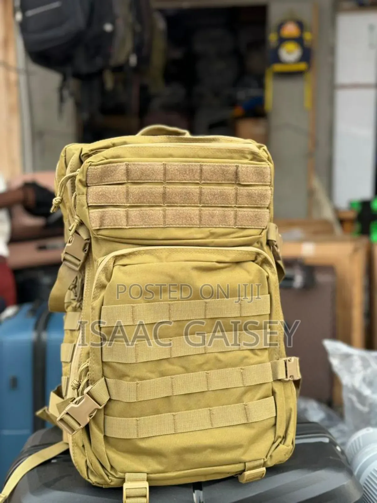19" Casual Expandable Backpacks in Black, Army Green Colors