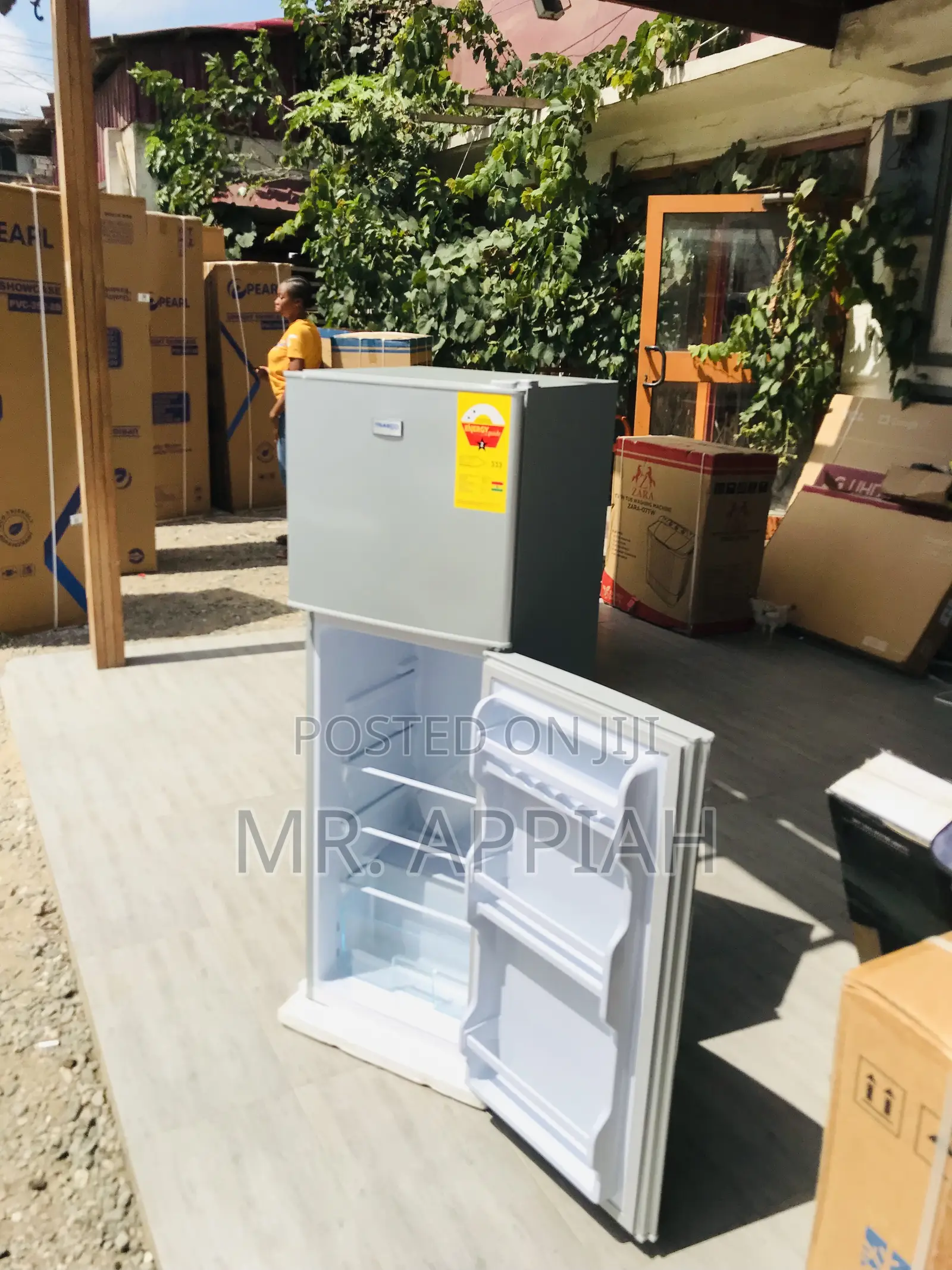 Stainless Steel Nasco 158L Double Door Fridge(Nasf2-18fl).