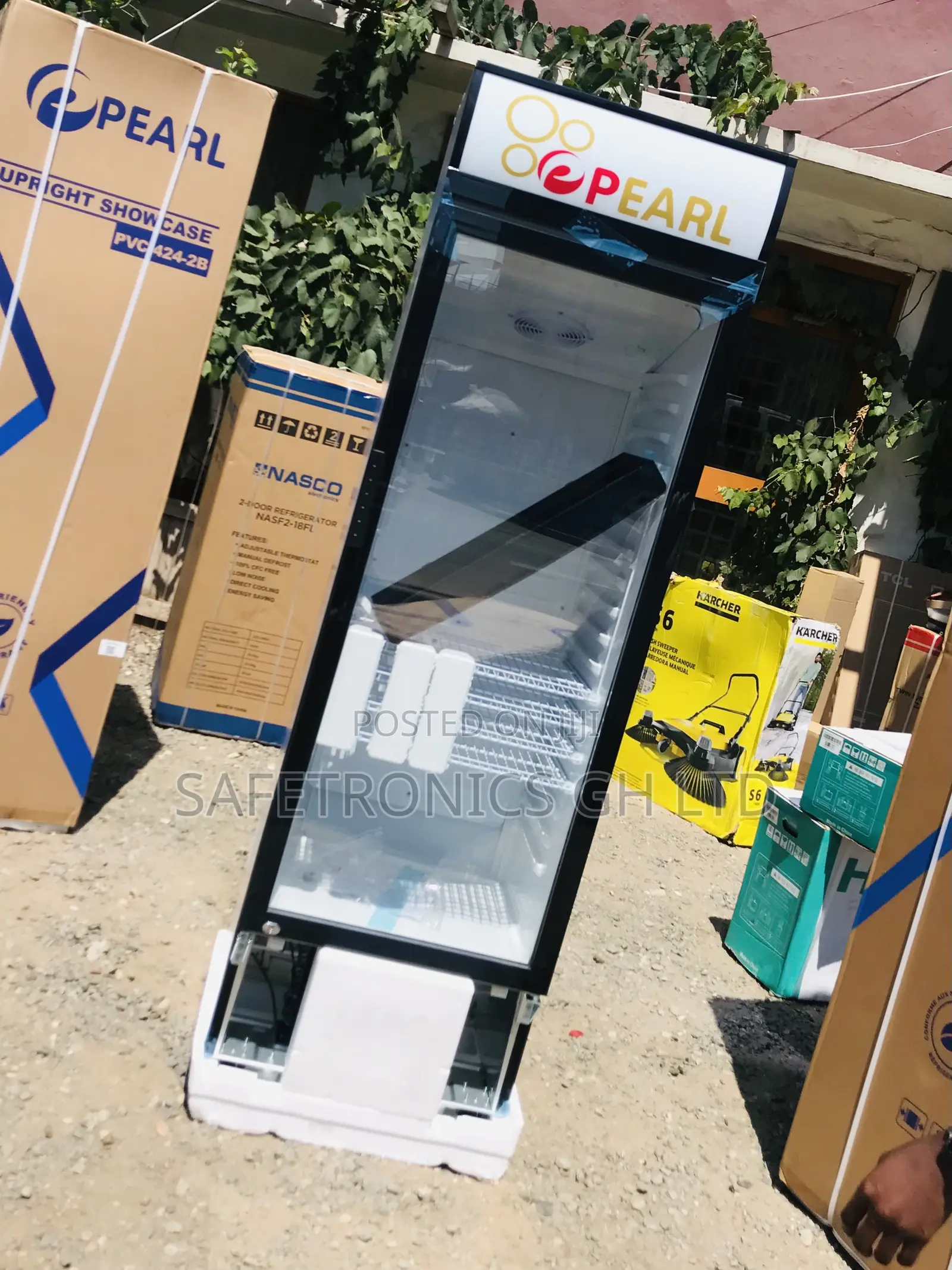 Lockable Singledoor Glass Display Pearl Pvc-316 Fridge