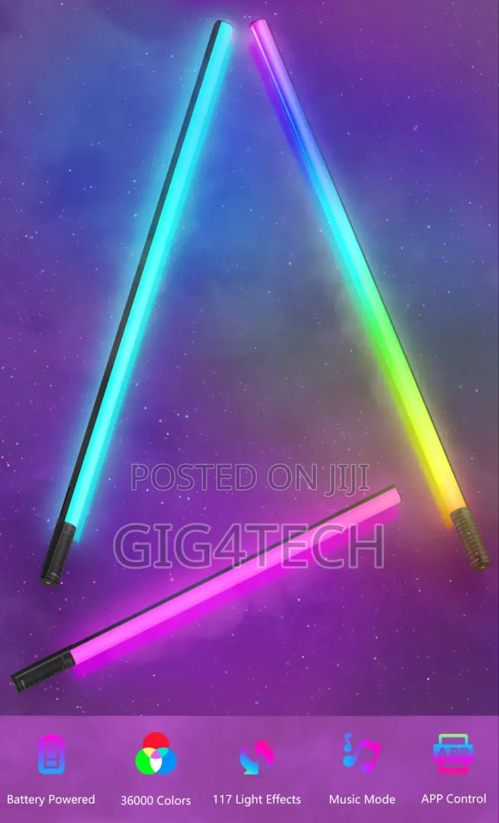 Luxceo MOOD1S 120cm RGB Tube Handheld Light 18W