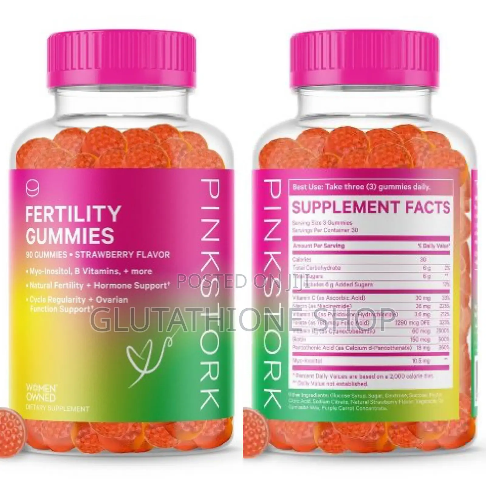 Pink Stork Fertility Prenatal Vitamin, Inositol Gummies in East Legon