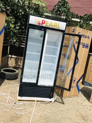 Authentic New Glass 2 Doors 500 Liter PVC-622 Pearl