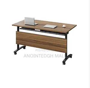 Modern Moveable Conference Desk 1.4m - Brown
