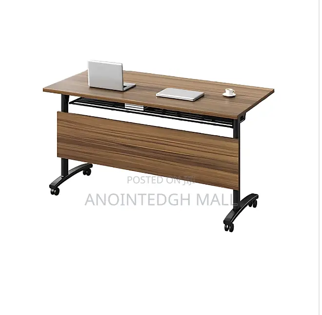 Modern Moveable Conference Desk 1.4m - Brown