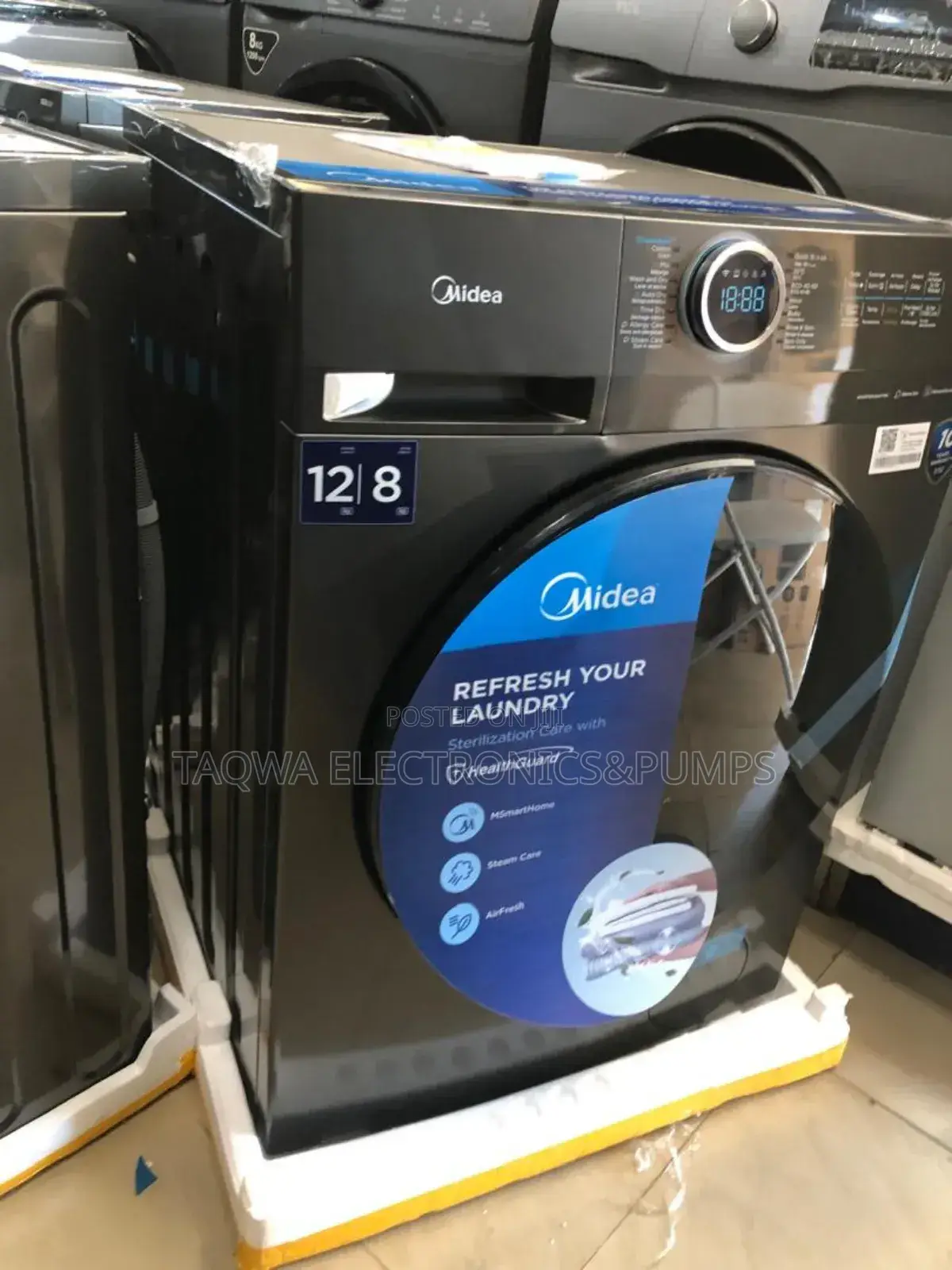 Wash and Dry Midea 12kg Washing Machine