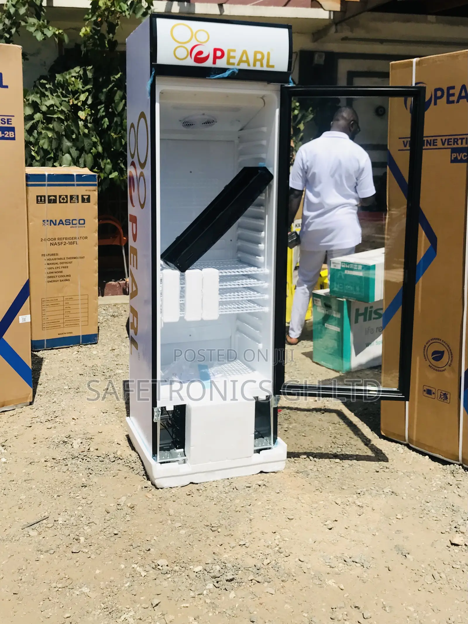 Order Pearl 238 Liter PVC-316 Singledoor Glass Display