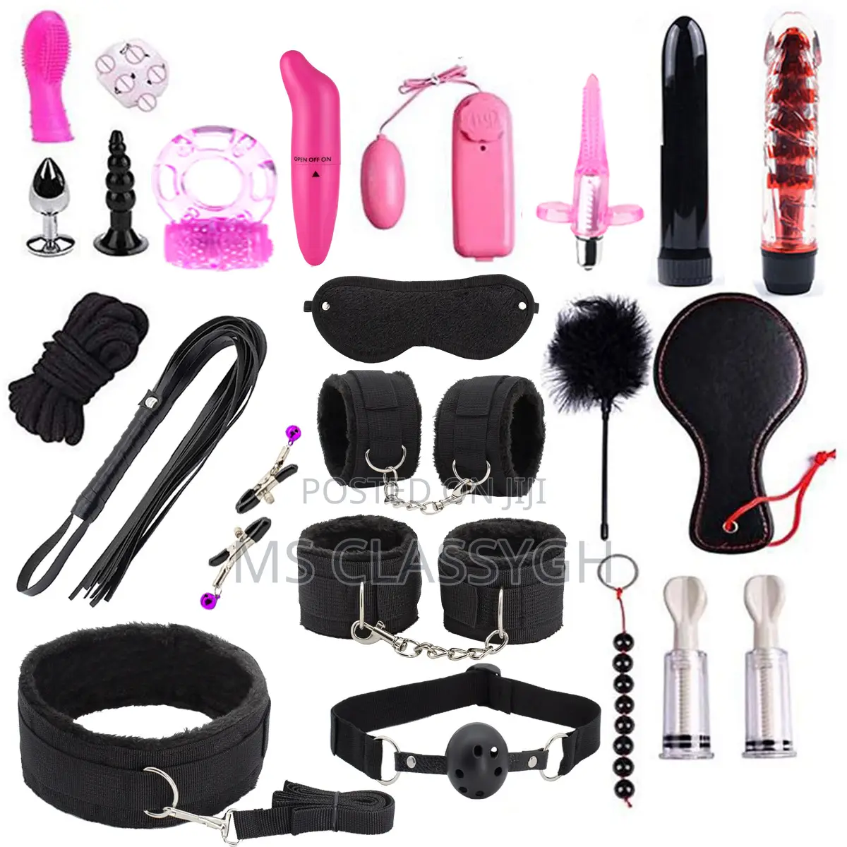 23 Piece Set Sex Toys Webbing Plush Set Sm Hand and Foot Cuf