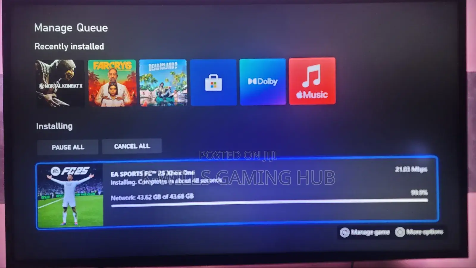 Xbox One/Series Games Installation
