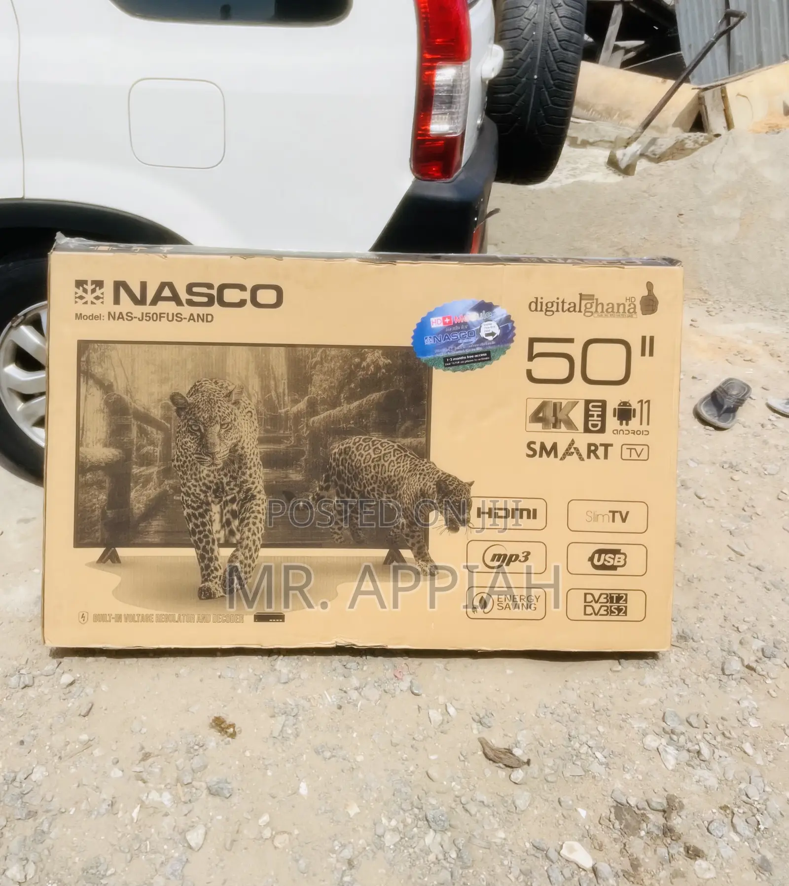 Original Nasco 50 Inchfull HD Satellite Electric Television
