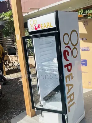 Adjustable 400 Liter Display Glass Singledoor Pearl PVC-424