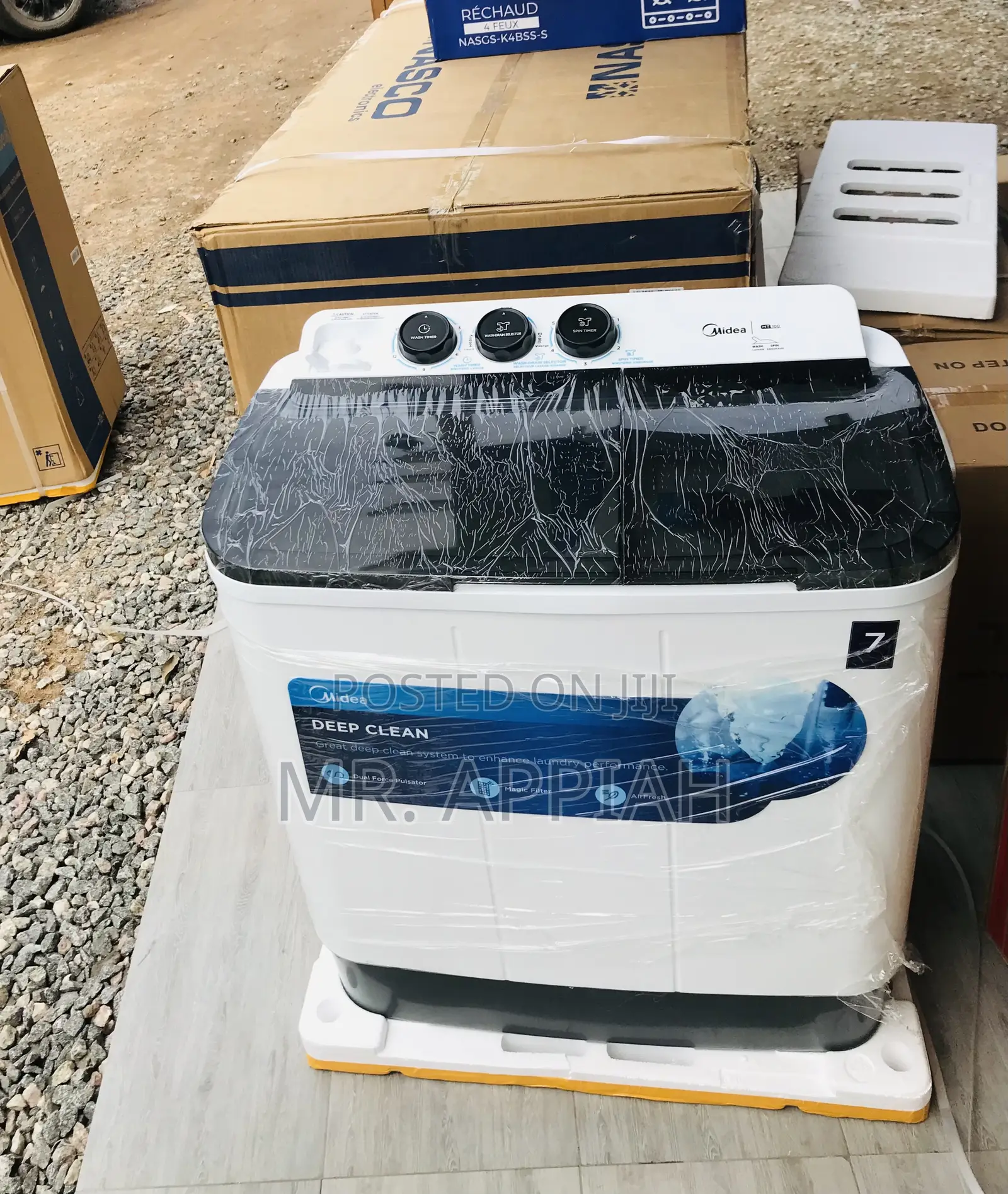 Order Midea 7kg Semi-Auto Electric Washing Machine.