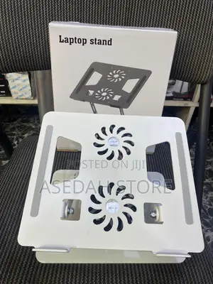 Adjustable Laptop Stand With 2 USB Cooling Fans