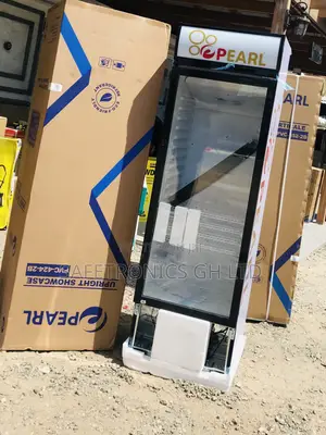 Adjustable Pearl 238 Liter 1 Door Glass PVC-316 Display