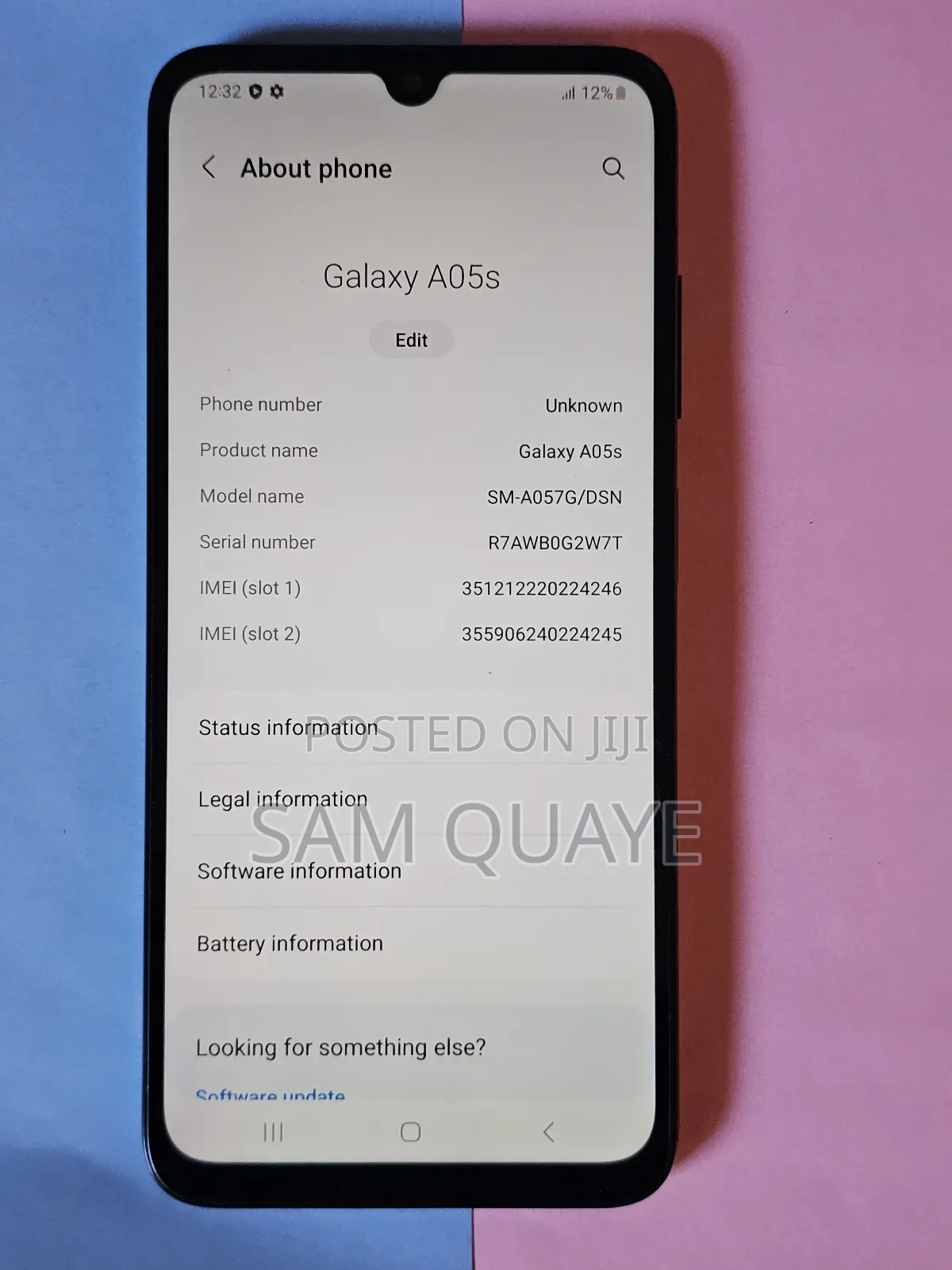 New Samsung Galaxy A05s 128 GB Black