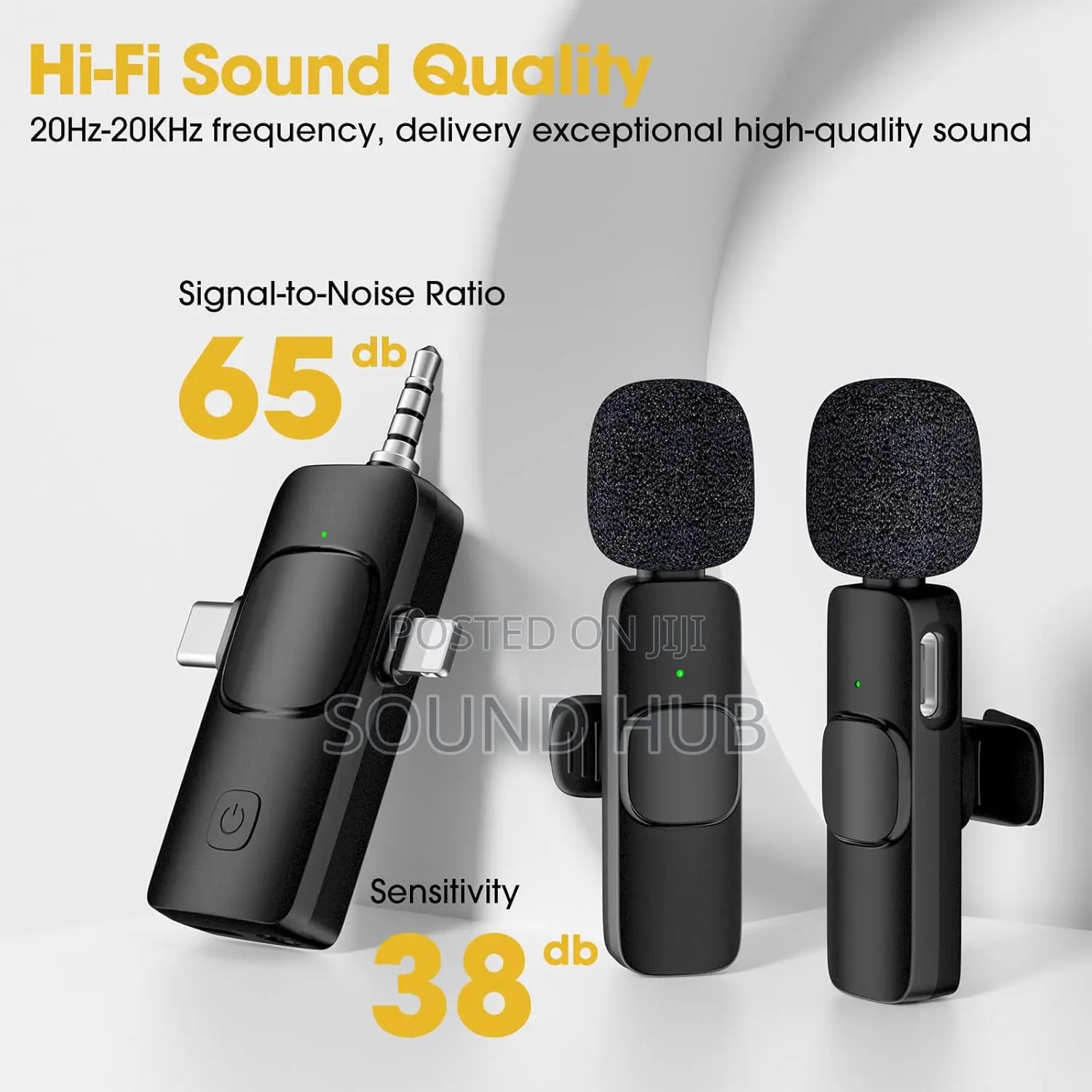 3 in 1 Wireless Microphone for iPhone, iPad, Android