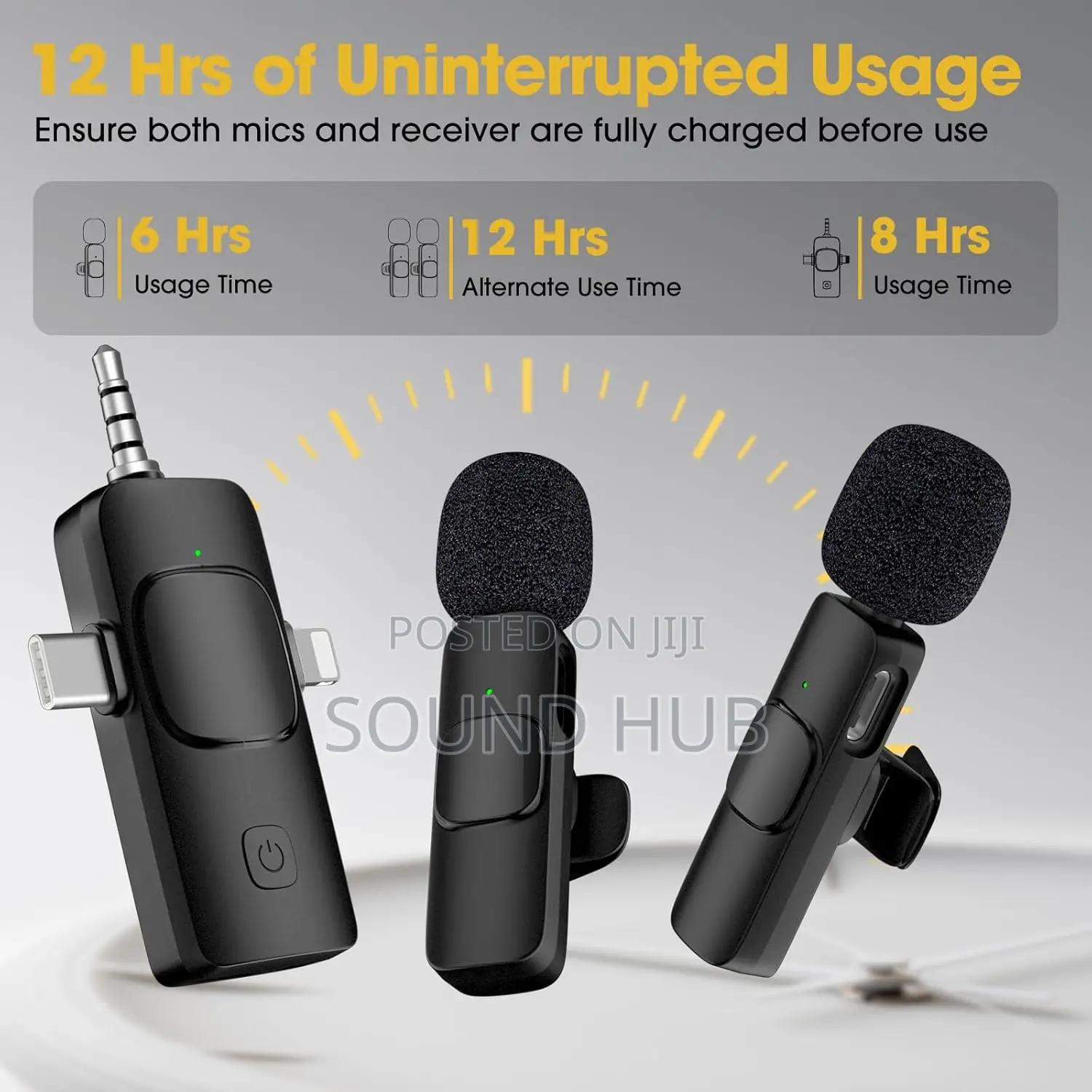 3 in 1 Wireless Microphone for iPhone, iPad, Android