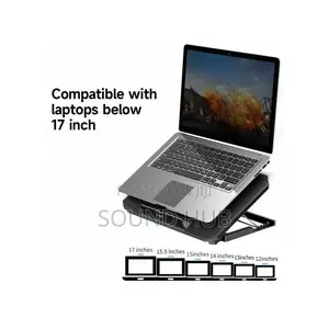 Laptop Stand With Cooling Fan Low Noise Adjustable Height