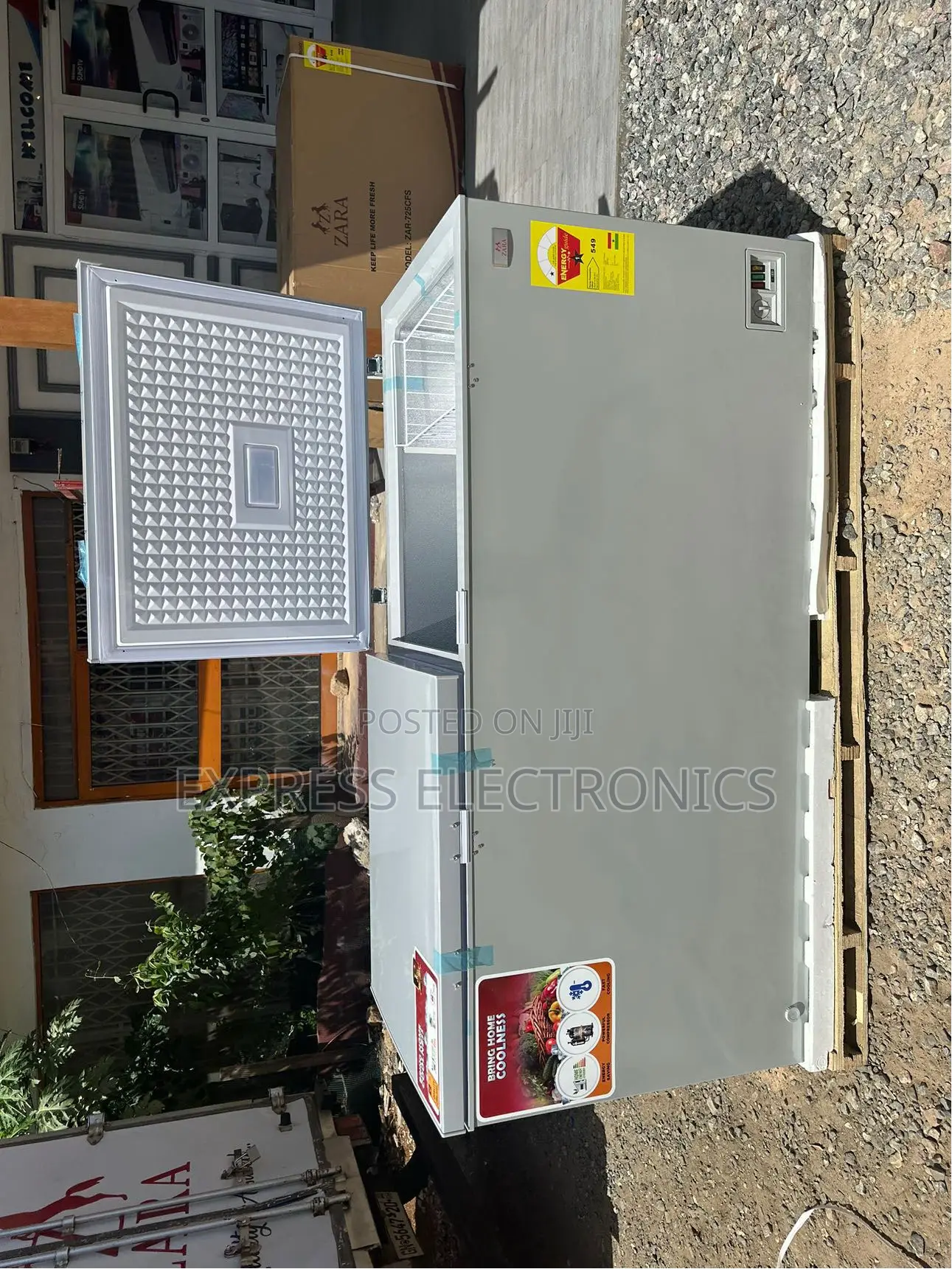 508L Chest Freezer Pearl Double Door Pear