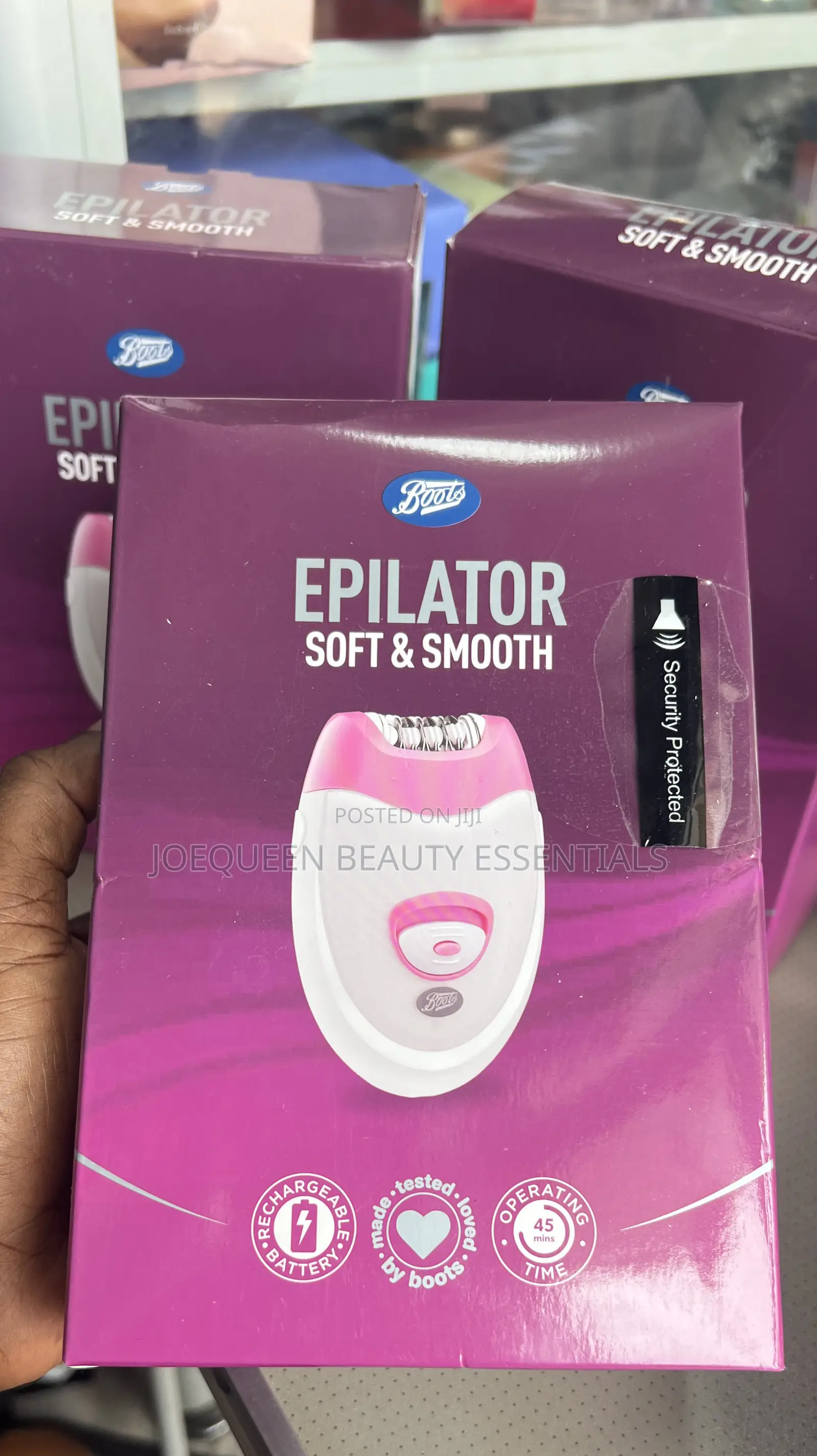 Boots Epilator With Rechargeable Batteries